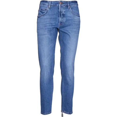 Blaue Yaren Jeans Regular Fit , Herren, Größe: W32 - Don The Fuller - Modalova