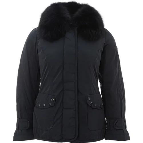 Padded Jacket with Fur Collar , female, Sizes: XS - Peuterey - Modalova