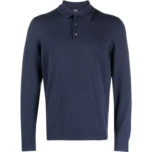 Luxury Cashmere Polo Shirt , male, Sizes: 2XL, 3XL - Fedeli - Modalova