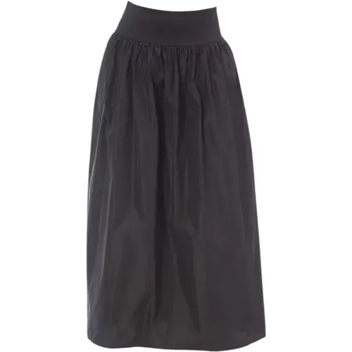 Elegant Taffeta High-Waist Skirt , Damen, Größe: M - Alpha Studio - Modalova