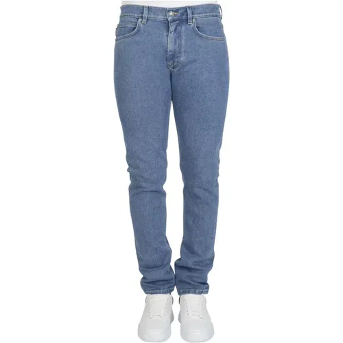 Slim-cut jeans , male, Sizes: W36, W38 - Versace - Modalova
