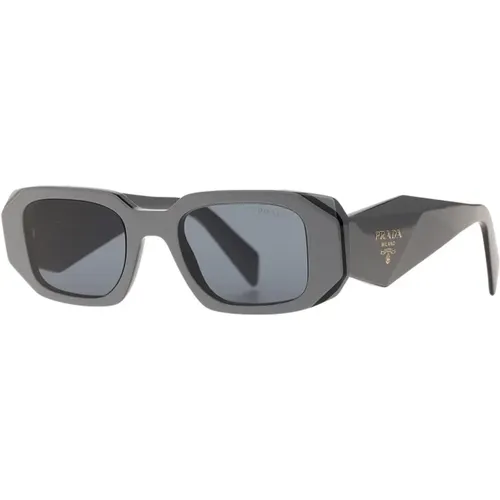 Faceted Acetate Sunglasses with Catwalk Status , female, Sizes: ONE SIZE - Prada - Modalova