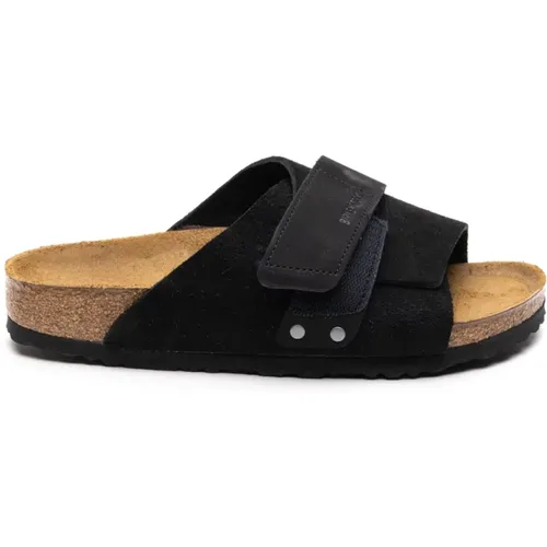 Schwarze Bequeme Sandalen mit Verstellbarem Verschluss , Damen, Größe: 39 EU - Birkenstock - Modalova