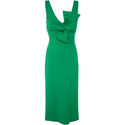 Smaragdgrünes Midi-Kleid , Damen, Größe: M - P.a.r.o.s.h. - Modalova