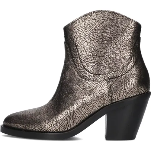 Goldene Ankle Boots Mara Denver , Damen, Größe: 39 EU - Via Vai - Modalova