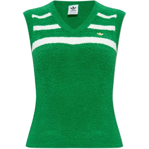 V-Ausschnitt Weste , Damen, Größe: XS - adidas Originals - Modalova