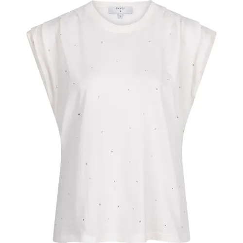 Idety Tee mit Strass-Verzierungen , Damen, Größe: S - Dante 6 - Modalova