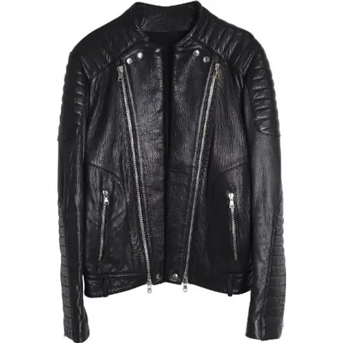 Pre-owned Leather outerwear , male, Sizes: 2XS - Balmain Pre-owned - Modalova