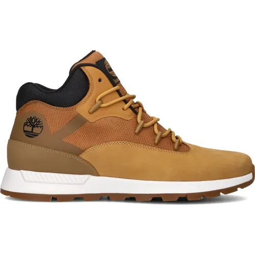 Kamel High Top Sneakers Stylischer Look , Herren, Größe: 43 EU - Timberland - Modalova