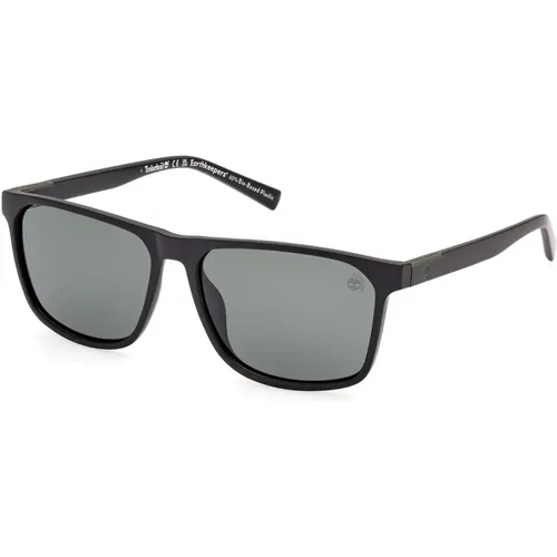 Polarized Rectangular Sunglasses Matte , unisex, Sizes: 59 MM - Timberland - Modalova