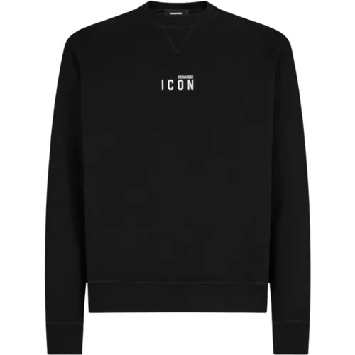 Mini Icon Round Neck Sweatshirt , male, Sizes: L, XL, M, S - Dsquared2 - Modalova