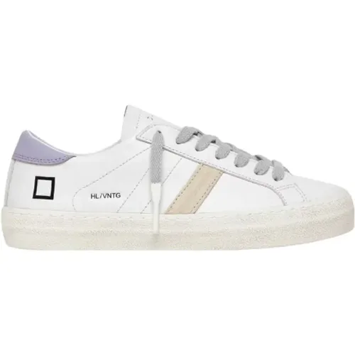 Leather Sneakers with Round Toe , female, Sizes: 4 UK - D.a.t.e. - Modalova