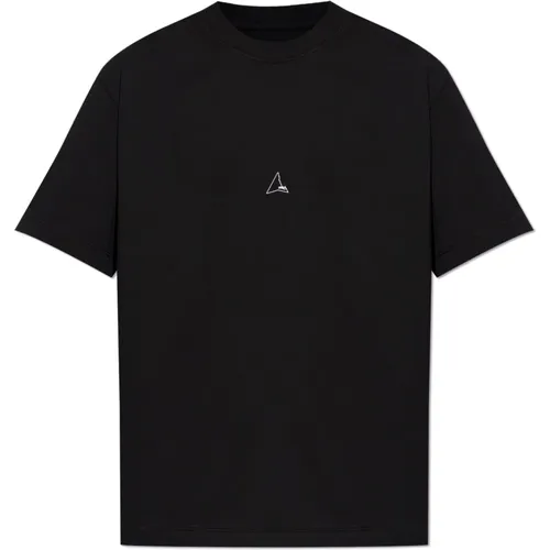 T-Shirt mit Logo , Herren, Größe: L - ROA - Modalova