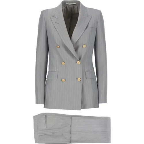 Dresses Grey , female, Sizes: L - Tagliatore - Modalova