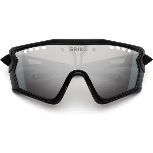 Stilvolle Sonnenbrille in Schwarz , unisex, Größe: ONE Size - Briko - Modalova