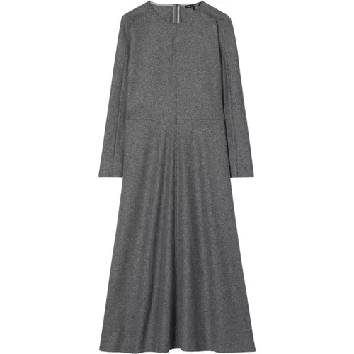 Flare Woll-Flanell Kleid mit Reißverschluss , Damen, Größe: XS - LUISA CERANO - Modalova