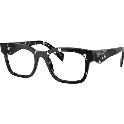 Transparent Havana Eyewear Frames , unisex, Größe: 53 MM - Prada - Modalova