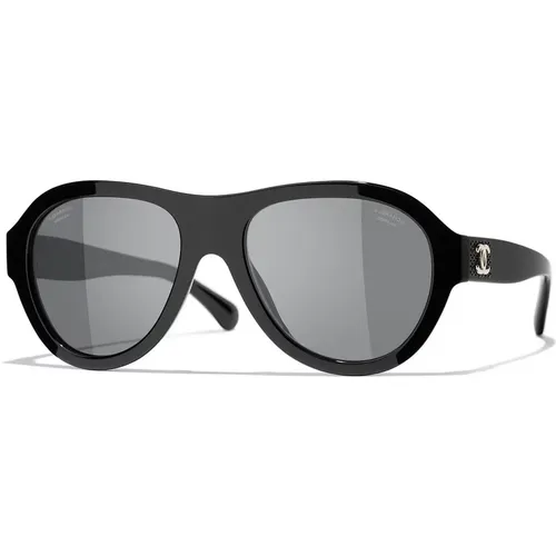 Stylish Sunglasses in Color C888S6 , female, Sizes: 55 MM - Chanel - Modalova