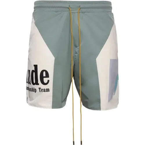 Senna Flight Shorts in Sage , male, Sizes: L, S, M - Rhude - Modalova