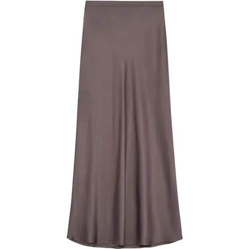 Silk Skirt Bar A-04-4001 Iron , female, Sizes: M, S, XL, L - Anine Bing - Modalova