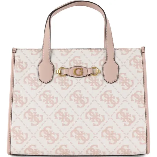 Embroidered handbag Izzy with logo , female, Sizes: ONE SIZE - Guess - Modalova