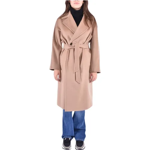 Double-breasted wool coat with sartorial details , female, Sizes: M, XS, S, 3XS, 2XS - Max Mara Weekend - Modalova