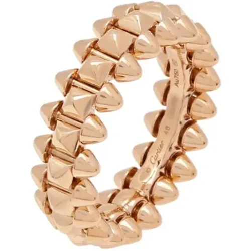 Pre-owned Rose Gold rings , female, Sizes: ONE SIZE - Cartier Vintage - Modalova