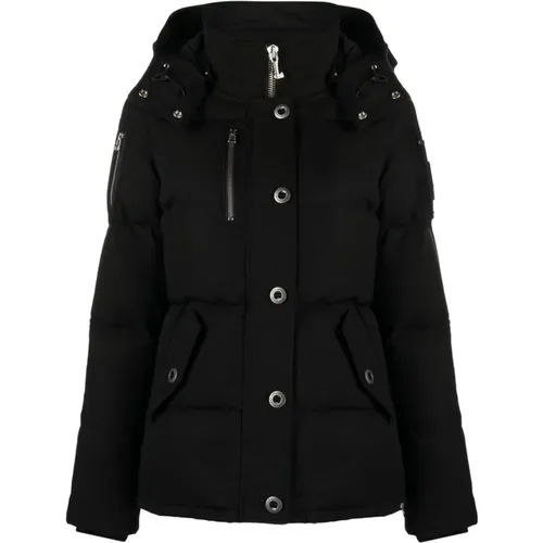 Down Jacket with Detachable Hood , female, Sizes: S - Moose Knuckles - Modalova