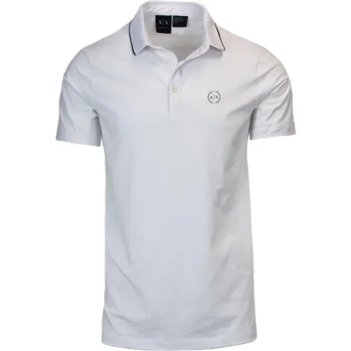 Short Sleeve Polo with Button Fastening , male, Sizes: S - Armani Exchange - Modalova