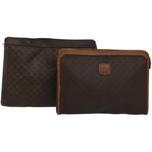 Pre-owned Leather clutches , female, Sizes: ONE SIZE - Celine Vintage - Modalova