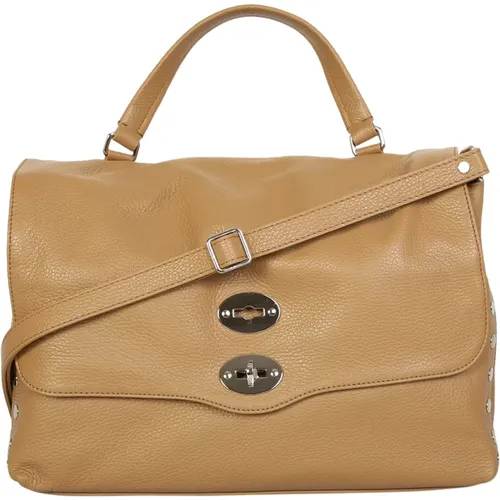 Chic Leather Handbag with Twist-Lock Fastening , female, Sizes: ONE SIZE - Zanellato - Modalova