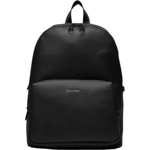 Schwarzer Rucksack mit mehreren Taschen - Calvin Klein - Modalova