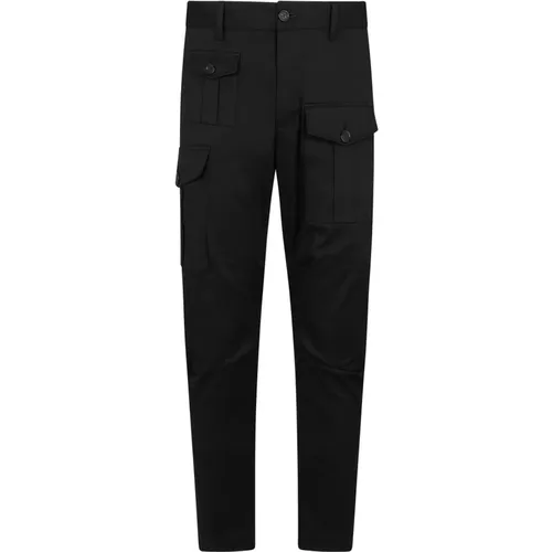 Tapered Hosen , Herren, Größe: L - Dsquared2 - Modalova