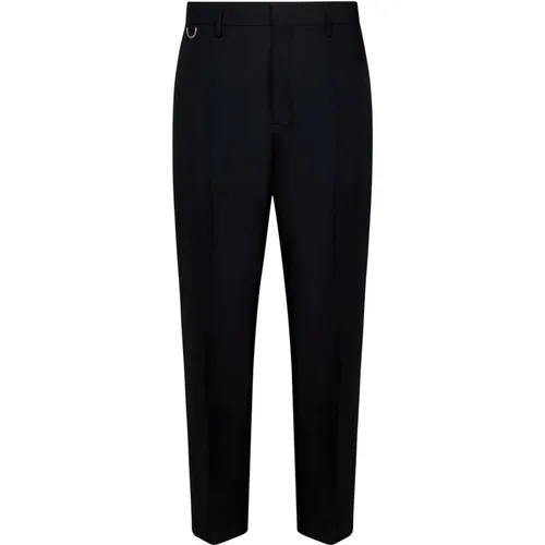 Tapered Leg Wool Blend Trousers , male, Sizes: W36, W34, W33, W38, W30, W32, W31, W40 - Low Brand - Modalova