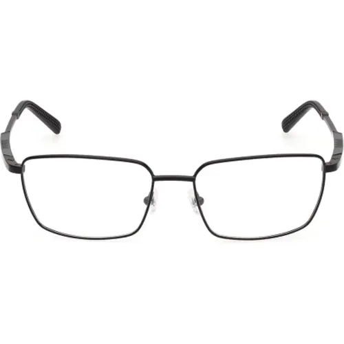 Rectangular Metal Eyeglasses , male, Sizes: 55 MM - Timberland - Modalova