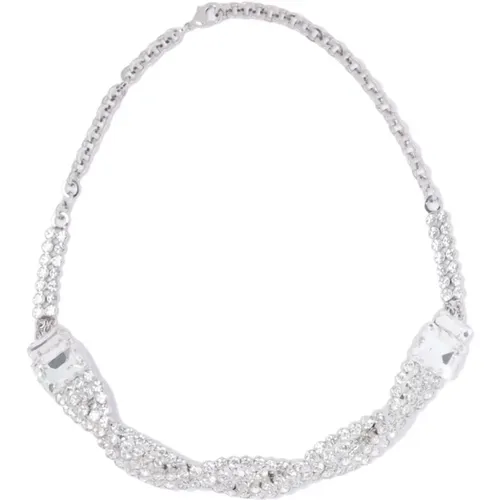 Women's Accessories Necklace Silver Ss24 , female, Sizes: ONE SIZE - Alessandra Rich - Modalova