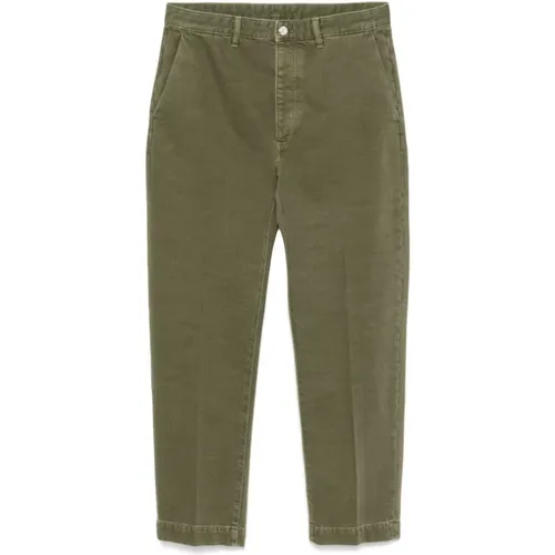 Cotton Trousers Button Fly , male, Sizes: W31, W36, W32, W33 - Nine In The Morning - Modalova