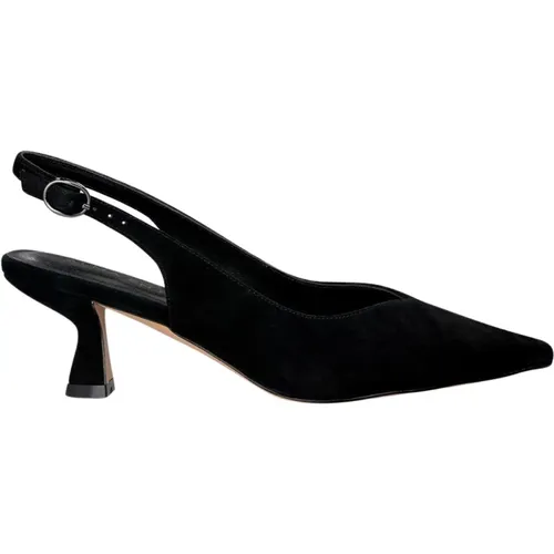 Pointed Toe Heel Shoe Buckle Closure , female, Sizes: 4 UK, 3 UK, 6 UK - Alma en Pena - Modalova