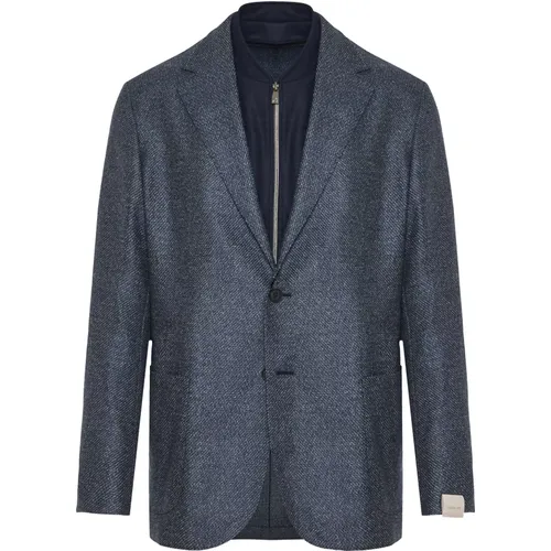 Wool Blend Jacket Drop 7 , male, Sizes: 3XL, 4XL - Corneliani - Modalova