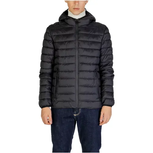 Schwarze Kapuzenjacke mit Reißverschluss , Herren, Größe: 3XL - Gianni Lupo - Modalova