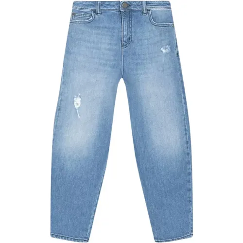 Jeans mit seitlicher Falte und fünf Taschen - Armani - Modalova