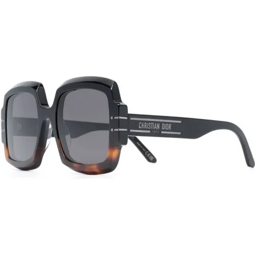 Signature Sonnenbrille Schwarz , Damen, Größe: 55 MM - Dior - Modalova