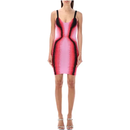 Pink Gradient Knit Mini Dress , female, Sizes: S, M - Y/Project - Modalova
