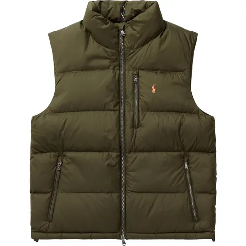 Sleeveless Jacket in Khaki , male, Sizes: L, S, M - Polo Ralph Lauren - Modalova