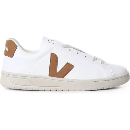 Weiße Karamell Leder Sneakers , Herren, Größe: 44 EU - Veja - Modalova