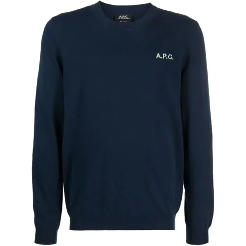 Round-Neck Strickwaren , Herren, Größe: XL - A.P.C. - Modalova