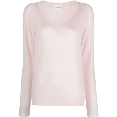 Fior DI Pesco Sweater , female, Sizes: XS, L - P.a.r.o.s.h. - Modalova