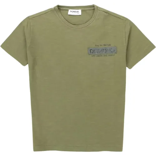 Grünes Militär Kinder T-shirt - Dondup - Modalova