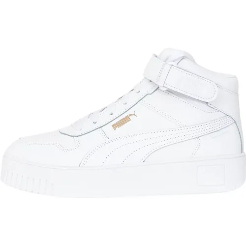 Leather High-Top Sneakers , female, Sizes: 7 1/2 UK, 5 1/2 UK, 5 UK, 6 UK, 8 UK, 3 UK, 4 UK, 7 UK - Puma - Modalova