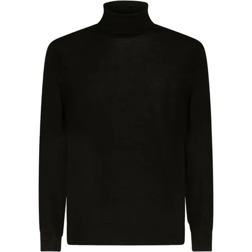 Jet Black T-Neck Sweater Etro - ETRO - Modalova